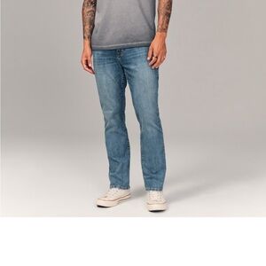 Abercrombie & Fitch Signature Stretch Athletic Straight Jeans
